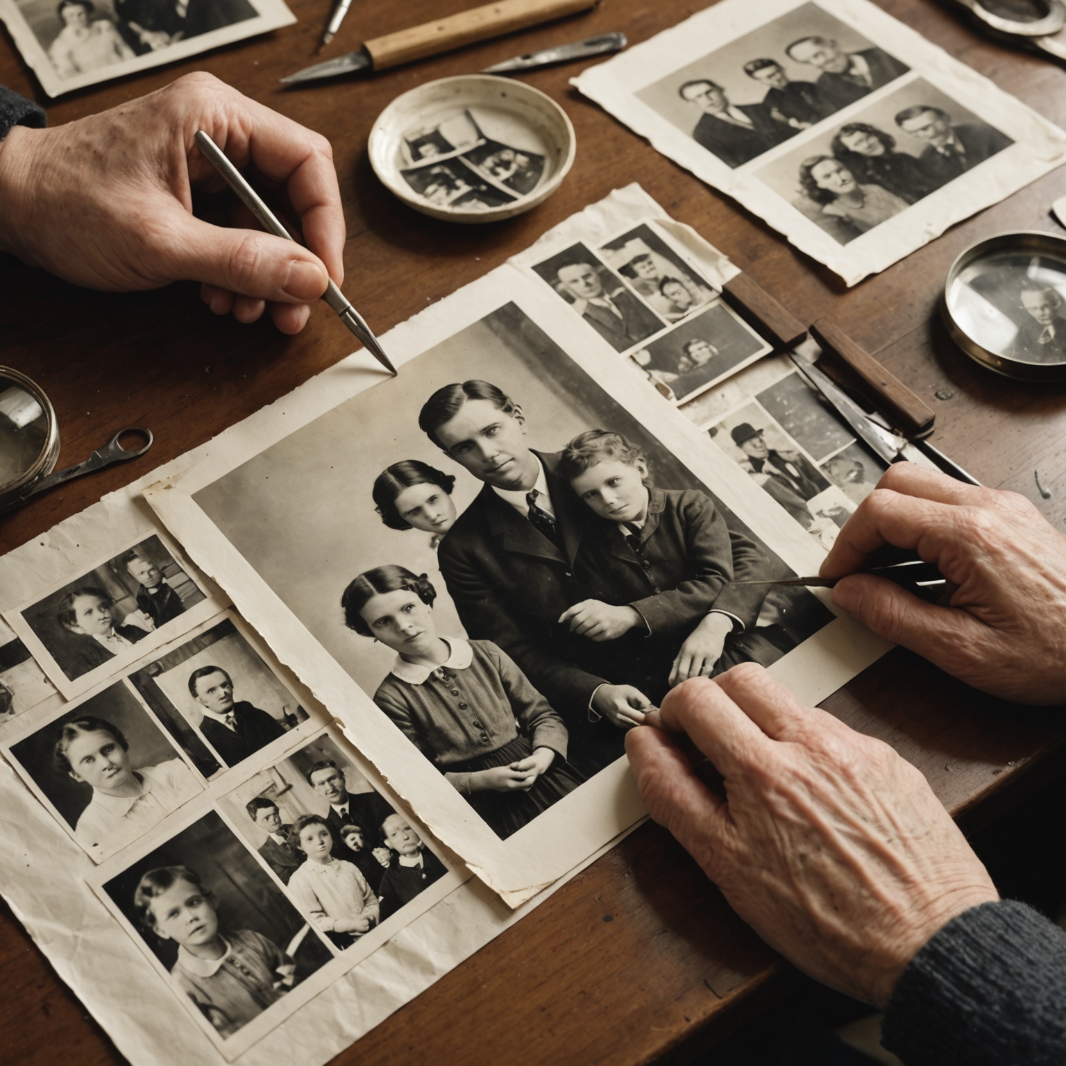 Как восстановить разорванную фотографию